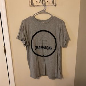 Francesca’s gray champagne graphic tee